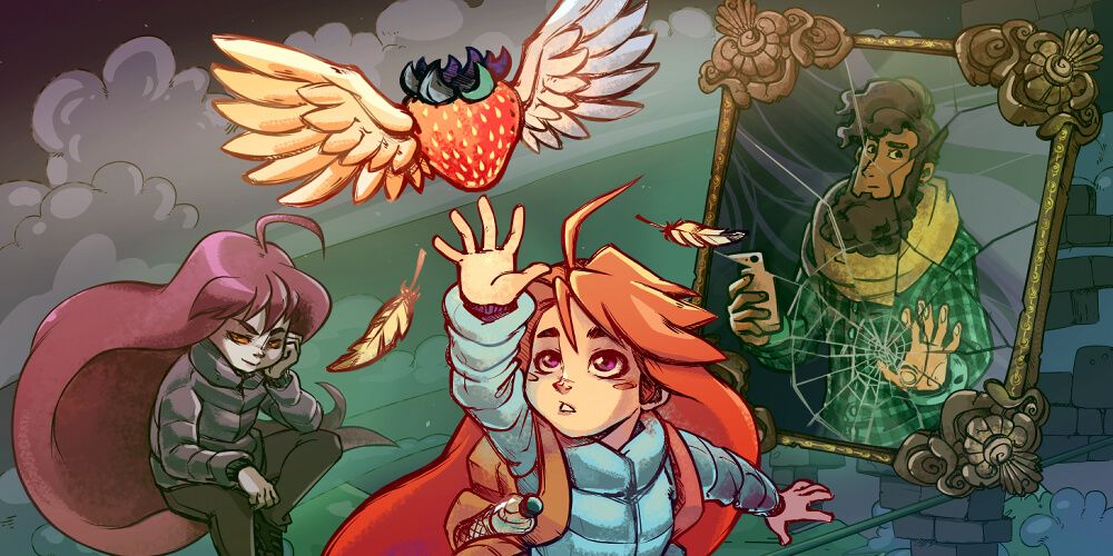 Madeline Reaches For A Flying Strawberry
