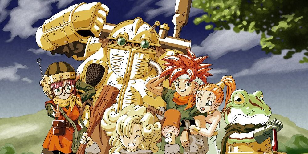 Chrono Standing With His Companions