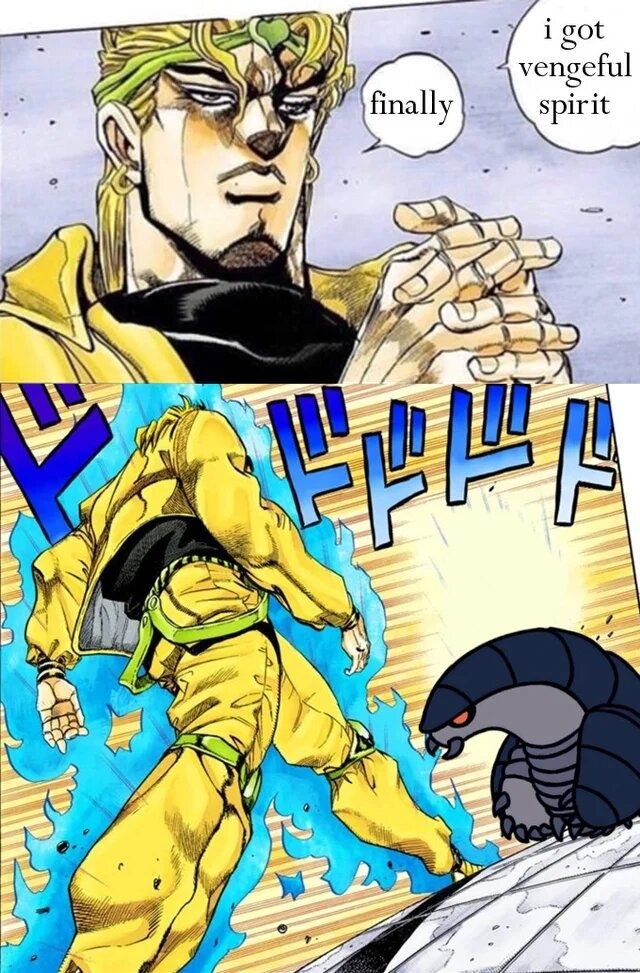 Hollow Knight meme feeling of Getting Vengeful Spirit and finally approaching Bulder anime character with powerful blue aura
