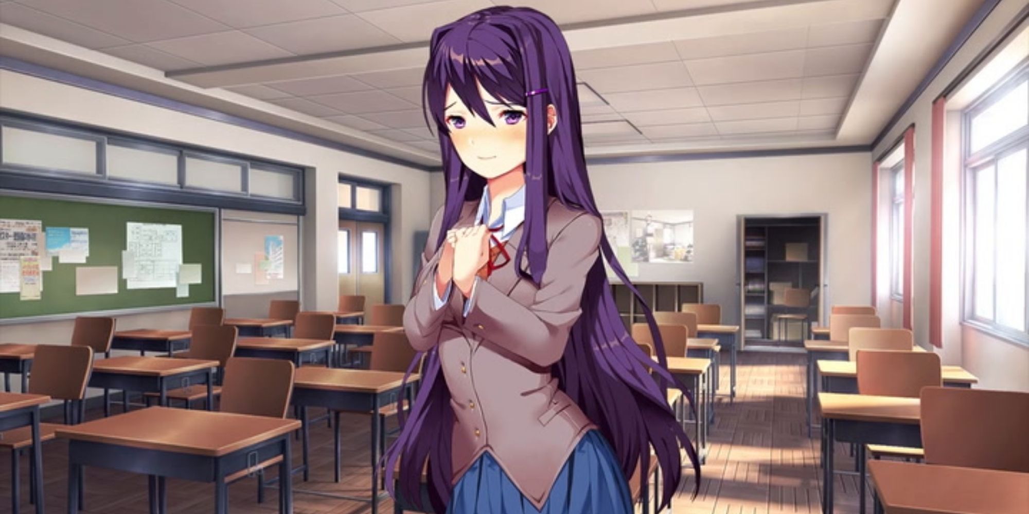 Doki Doki Literature Club Yuri In Classroom