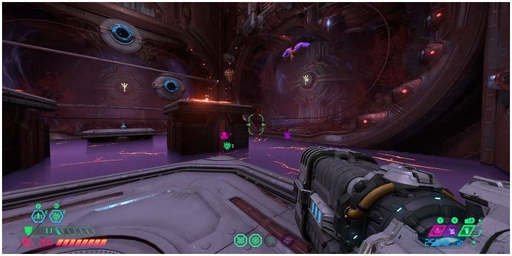 Doom Eternal Moving Around Platforms In Phase Three