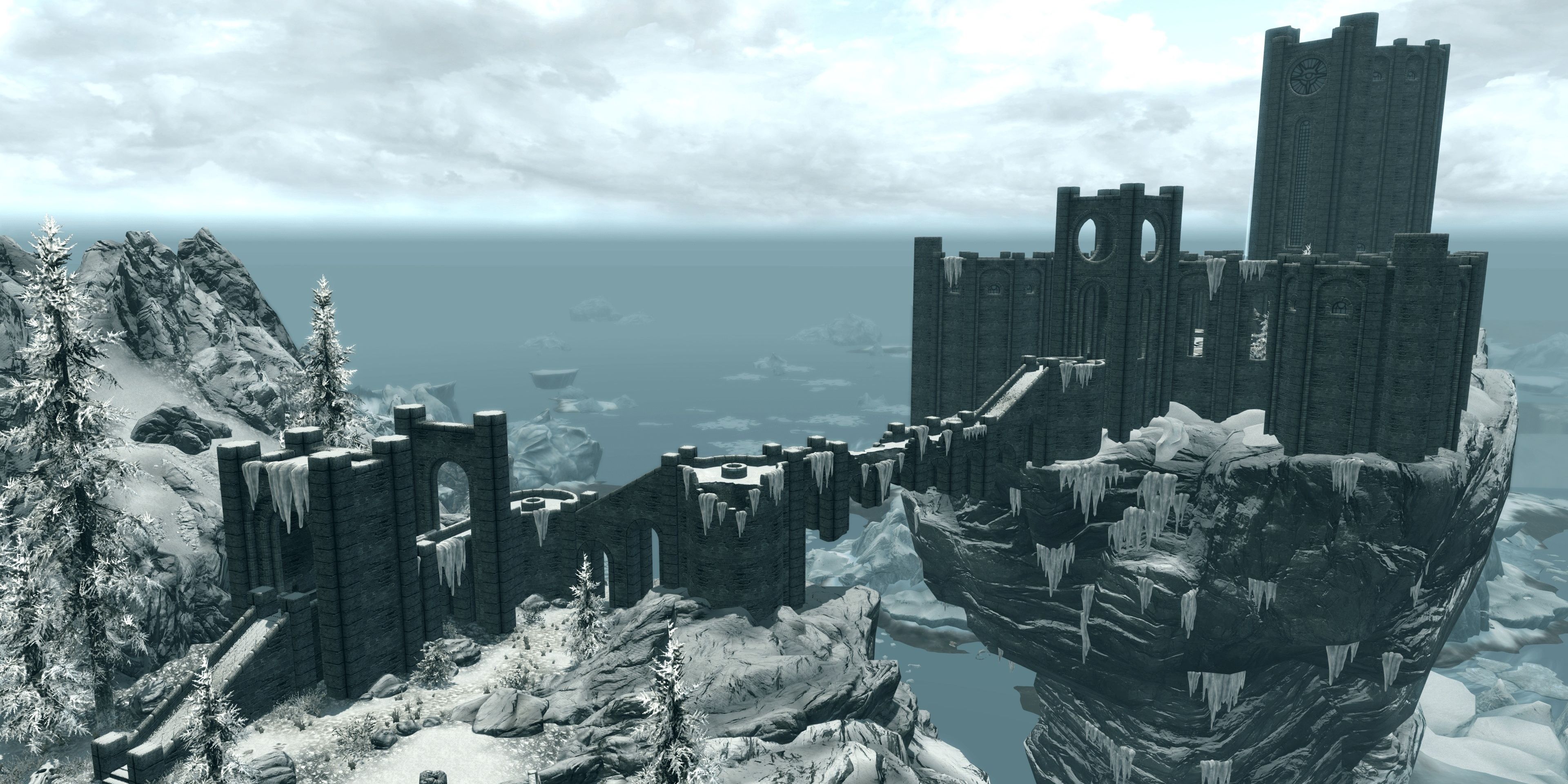 The collage of Winterhold