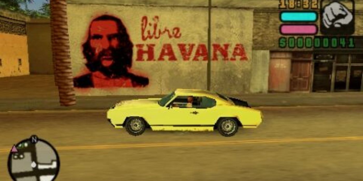 A mural of Umberto Robina next to the words Libre Havana in Little Havana
