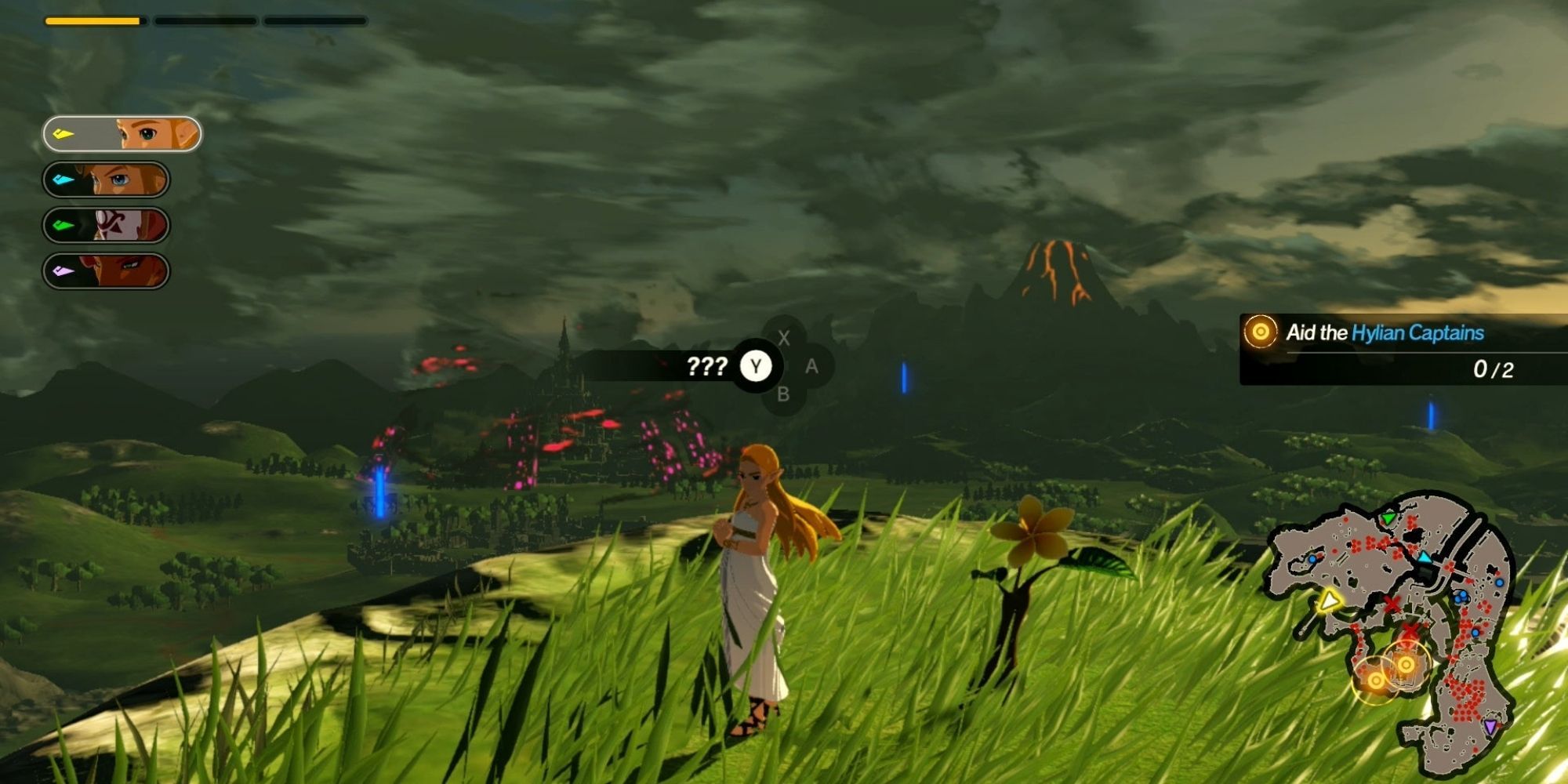 Hyrule Warriors Age of Calamity - Hero Finding Korok Seed On The Great Plateau