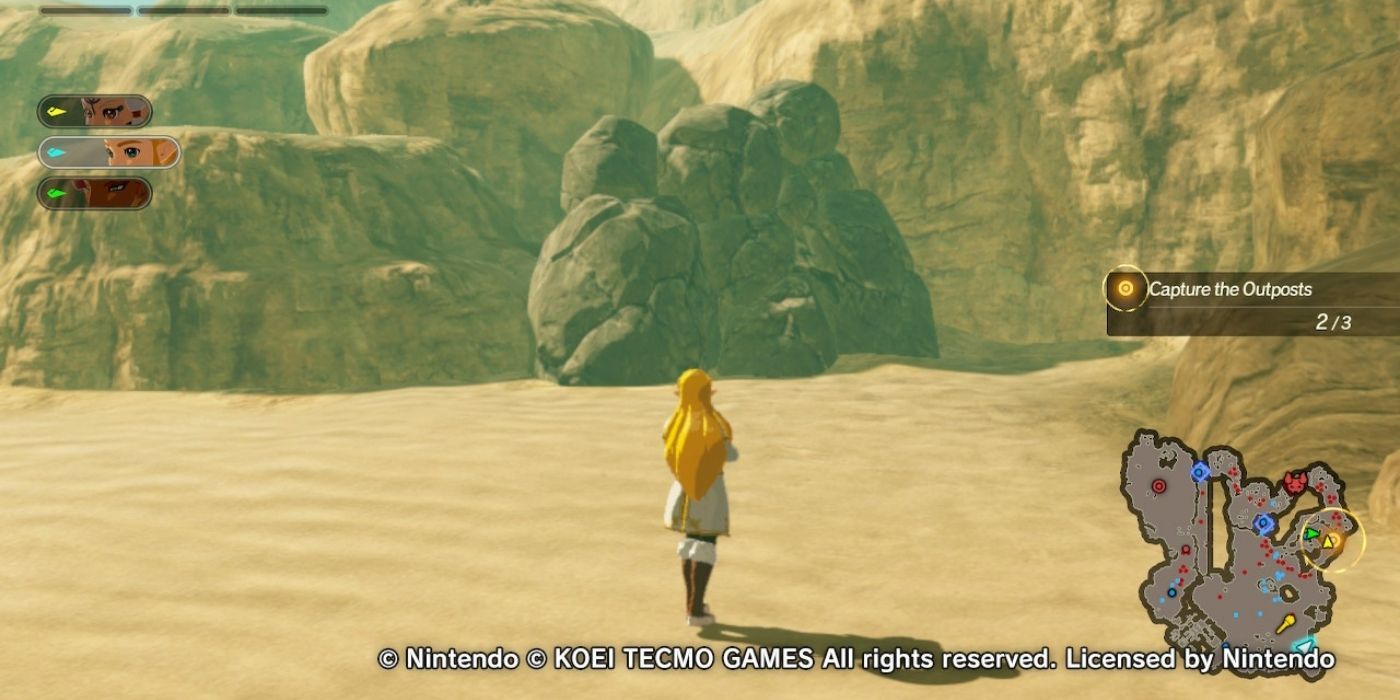 Hyrule Warriors Age of Calamity - Rock Pile Korok Seed Location