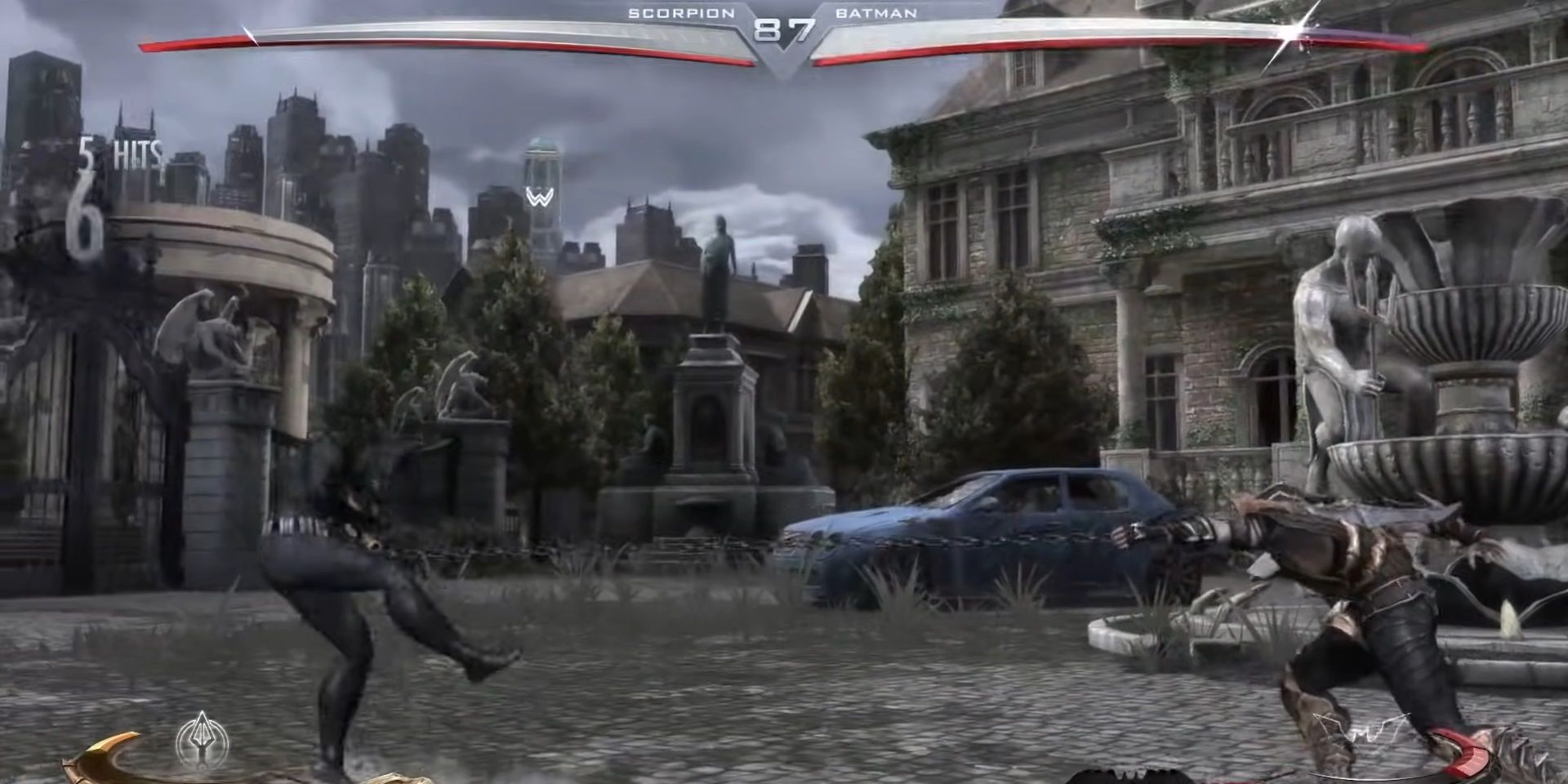 Injustice - Scorpion using his spear head