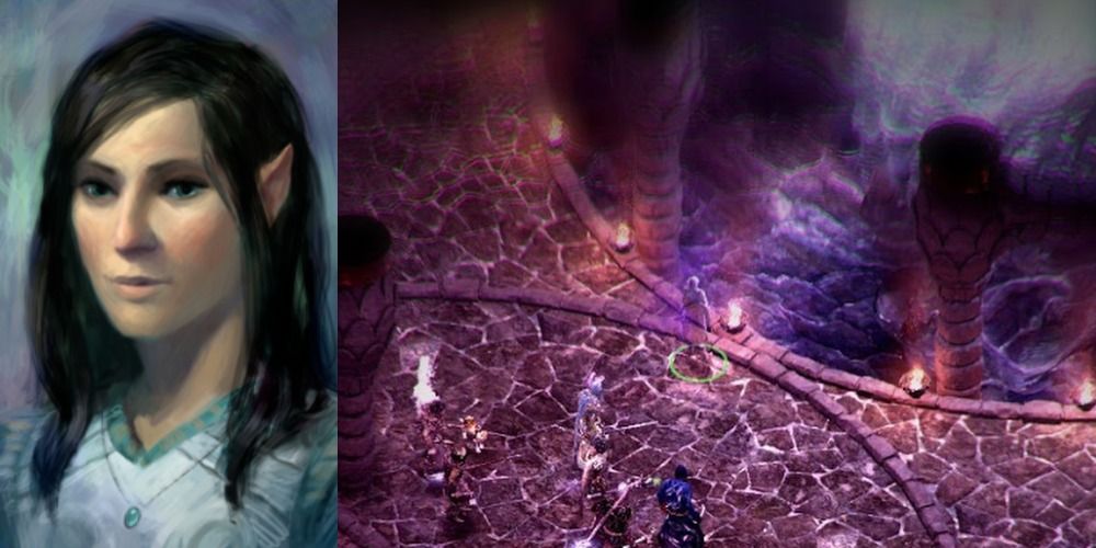 Pillars of Eternity Iovara portrait and in game