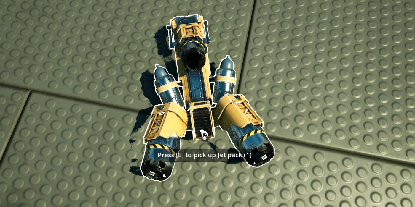 Satisfactory: Jetpack Item Model On Foundation