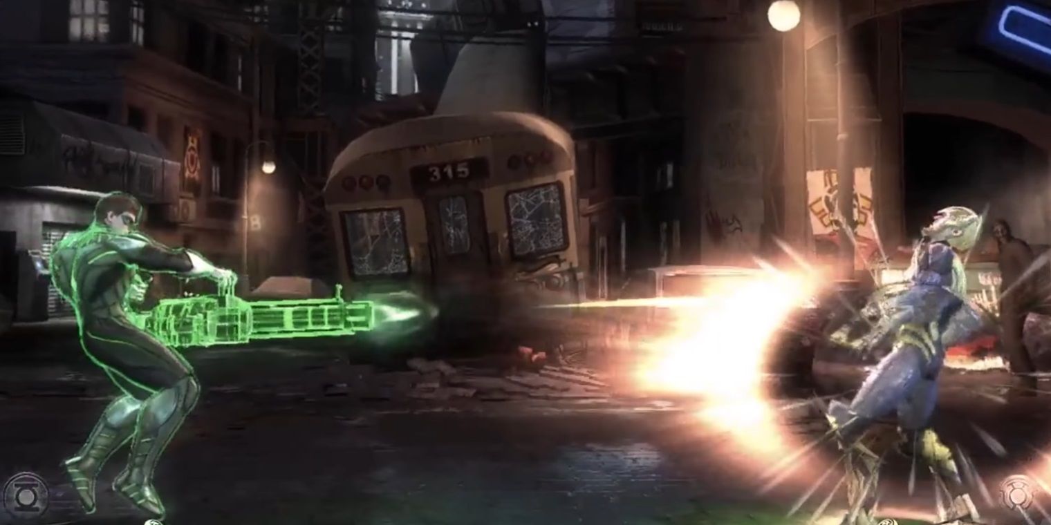 Injustice - Green Lantern using a special move