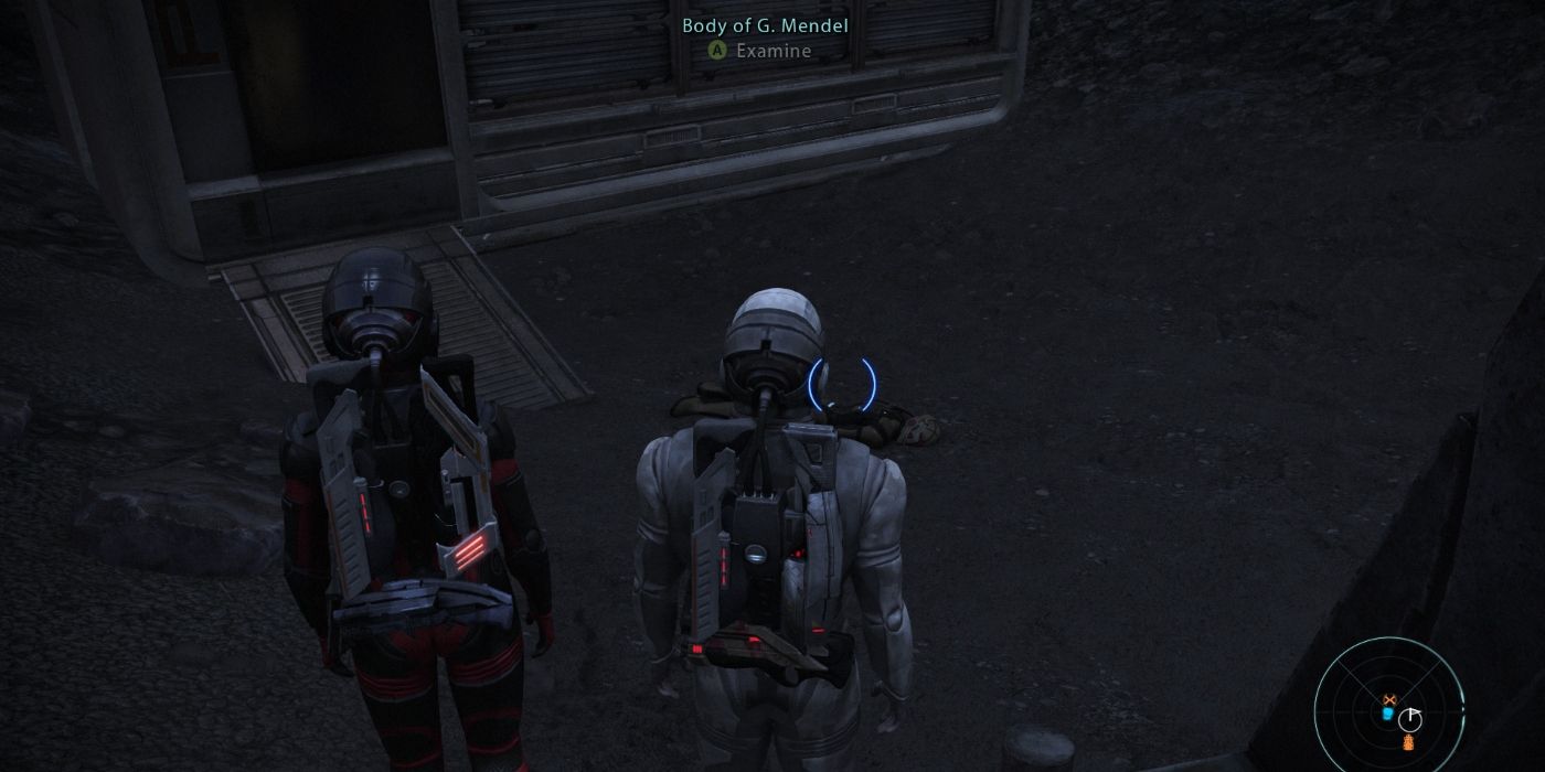 Mass Effect Screenshot Of G. Mendel's Body