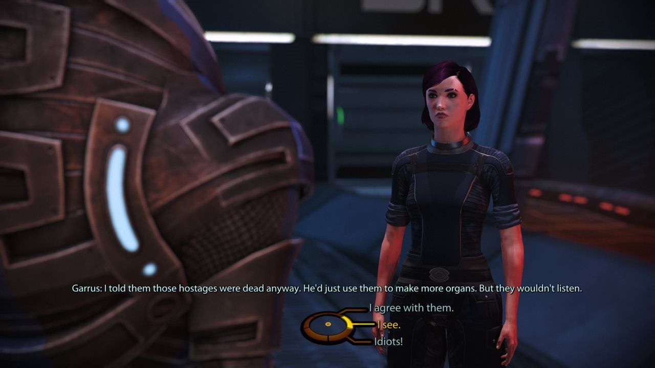 Mass Effect Garrus speaking with Shepard