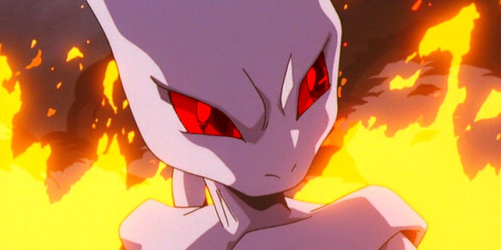 Pokemon Anime Shadow Mewtwo Movie Fire