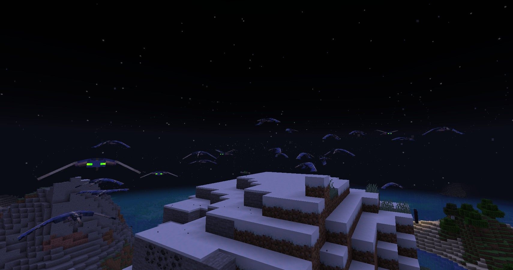 group of phantoms in minecraft