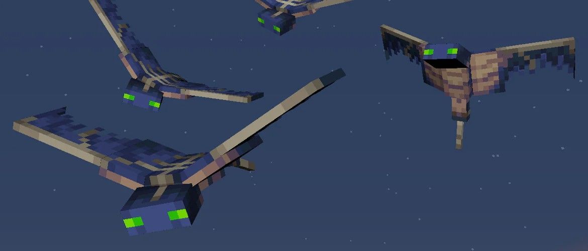 Minecraft Phantom Mob in Minecraft