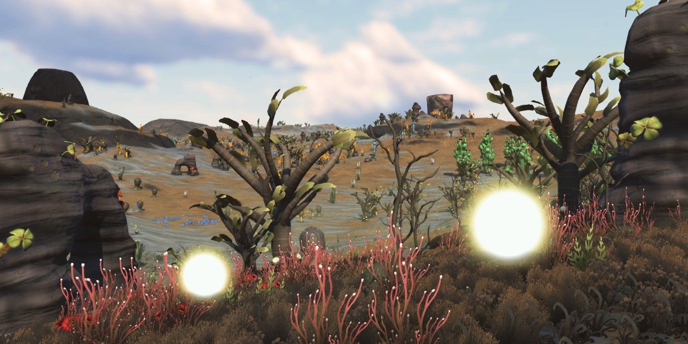 barren planet with gravitino balls