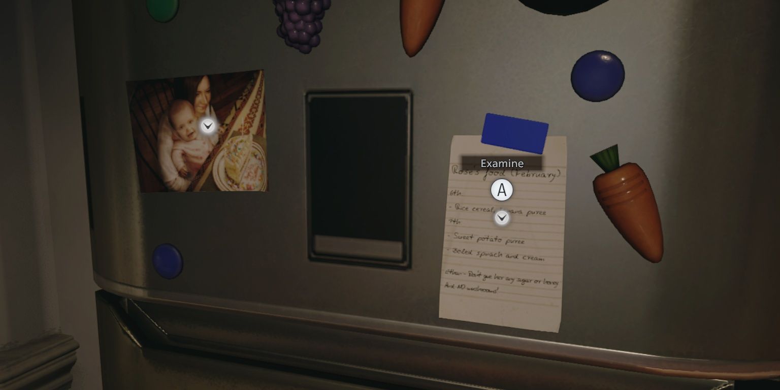 RE Village Note on Fridge