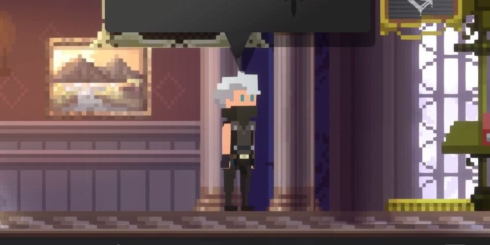 An Avatar in Guilty Gear -Strive- Looks like a pixelated Chipp Zanuff