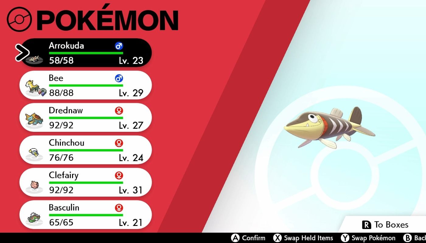 Pokemon Sword and Shield Box Link showing Pokemon