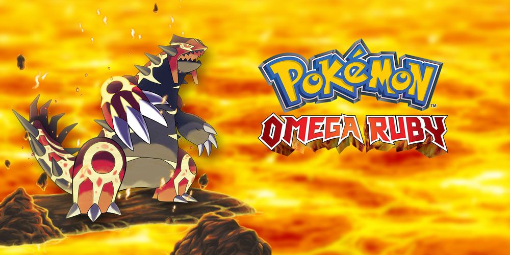 Pokemon Omega Ruby art with Groundon.
