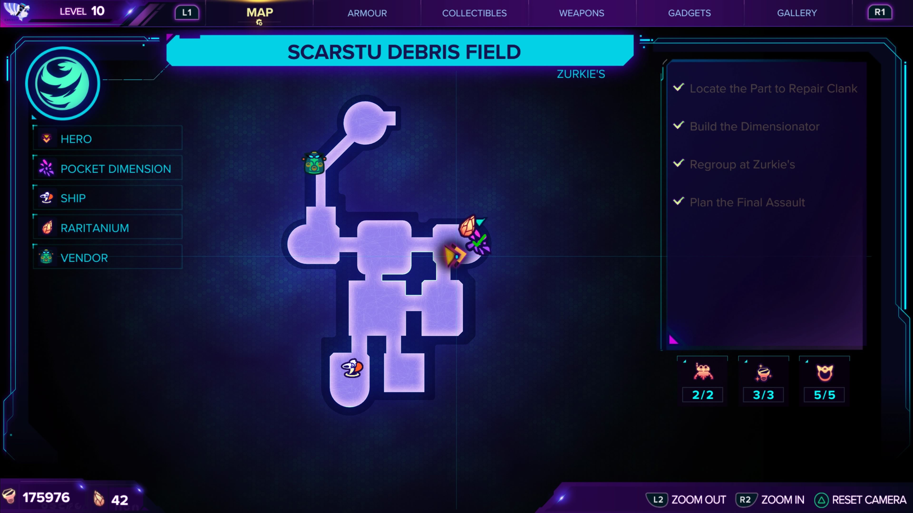 Ratchet _ Clank_ Rift Apart Zurkie's Map