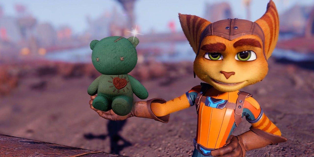 Ratchet holding a craiggerbear