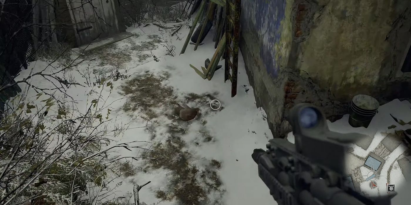 Resident Evil Village - Chickens Found Near Iron Insignia Door In Old Town