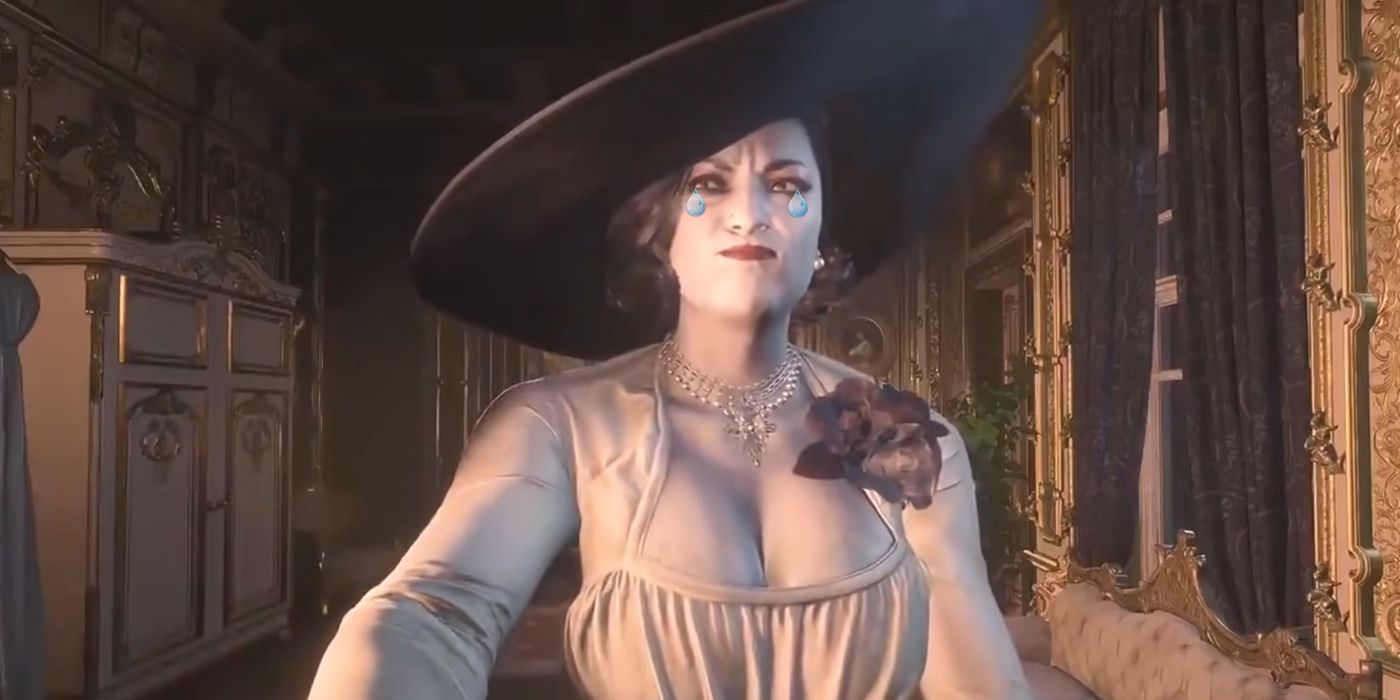 Resident Evil Village -Lady Dimitrescu Looking Like Shes Having Absolutely No Fun
