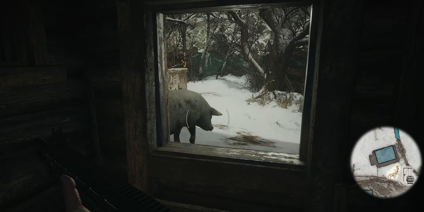 Resident Evil Village - White Pig Near Fallows Plot