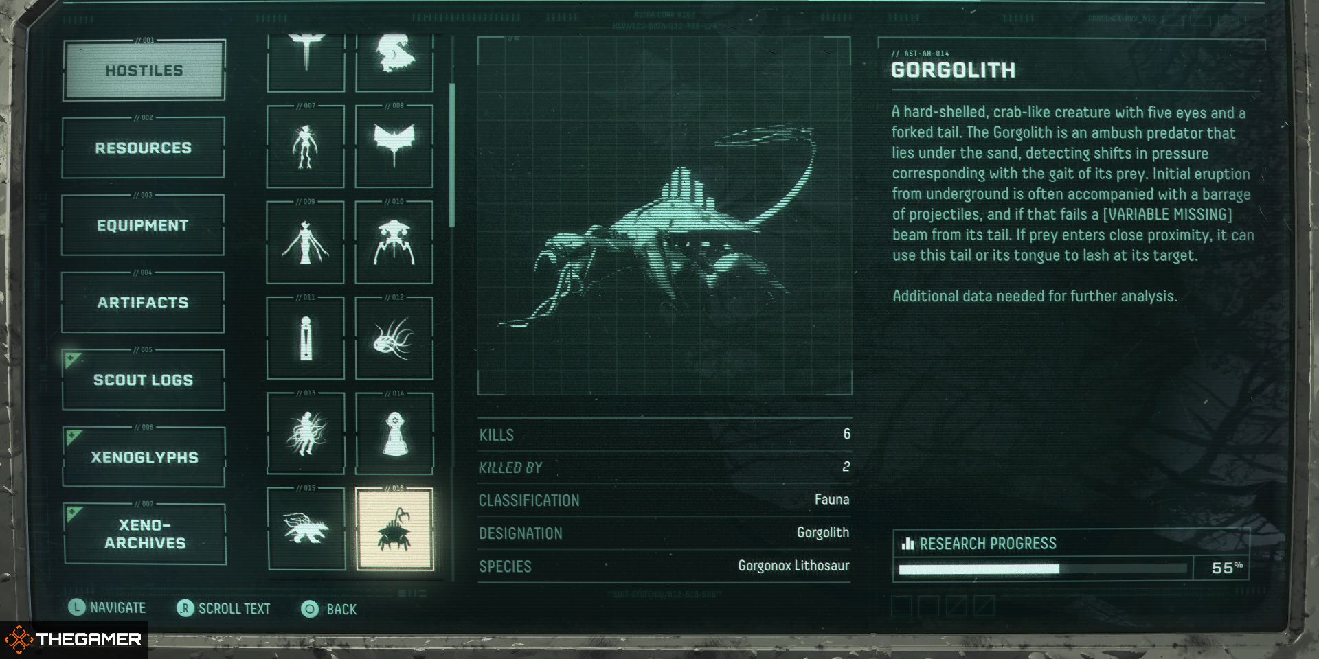 Returnal Gorgolith Enemy