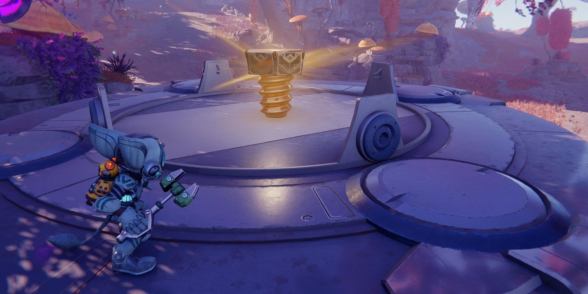 Rivet discovering a golden bolt