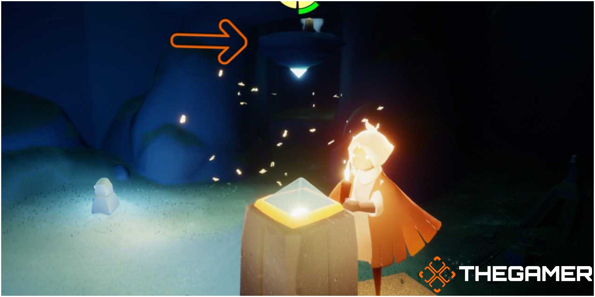 Sky Children Of The Light Winged Light Location 5 Ledge Lowered Torch Puzzle Inside Cave
