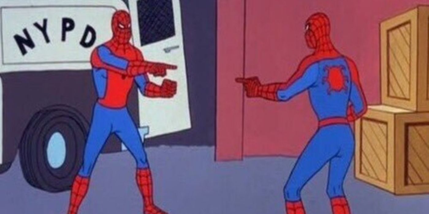 Spider-Man cartoon: Double Identity episode pointing scene