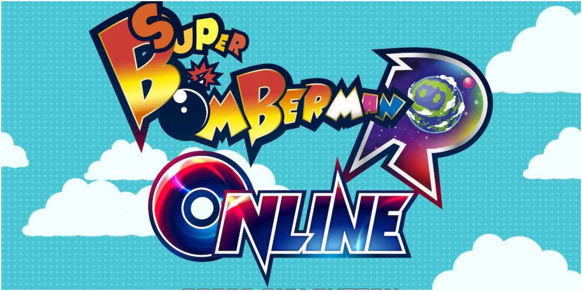 Super Bomberman R Online Title Screen