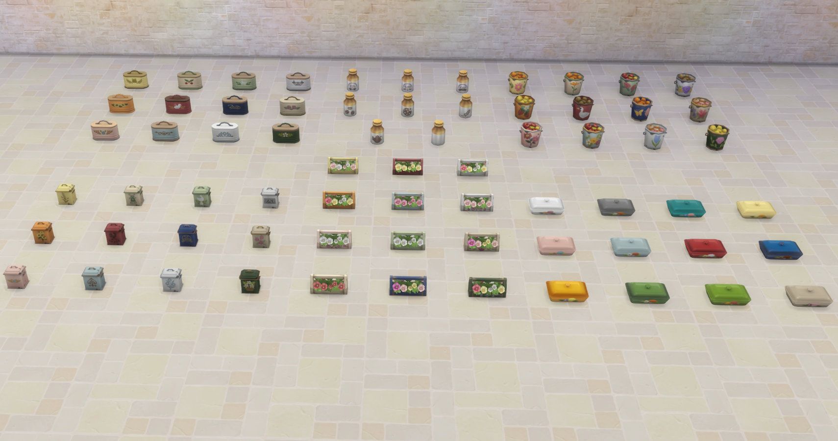 TS4 kits kitchen clutter