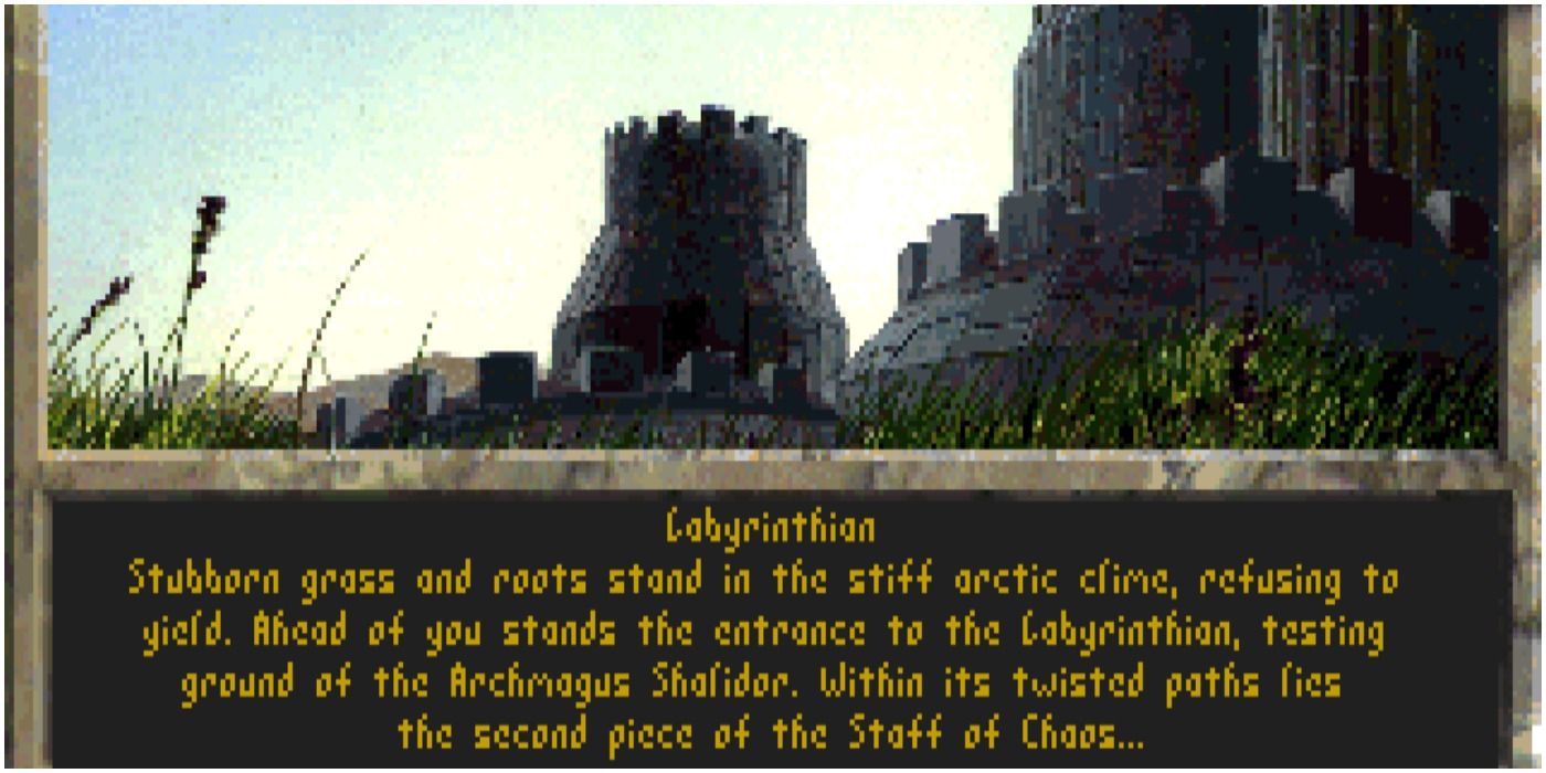 The Elder Scrolls Arena Labyrinthian introductory text