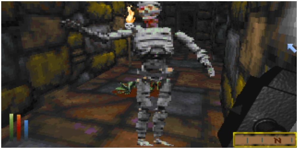 The Elder Scrolls Daggerfall Mummy in a dungeon