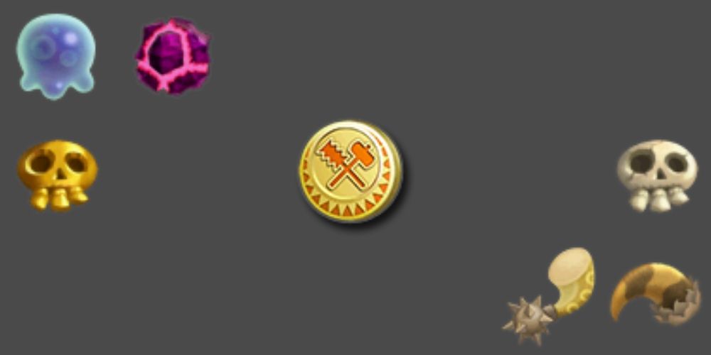 skyward sword treasure medal and treasures 
