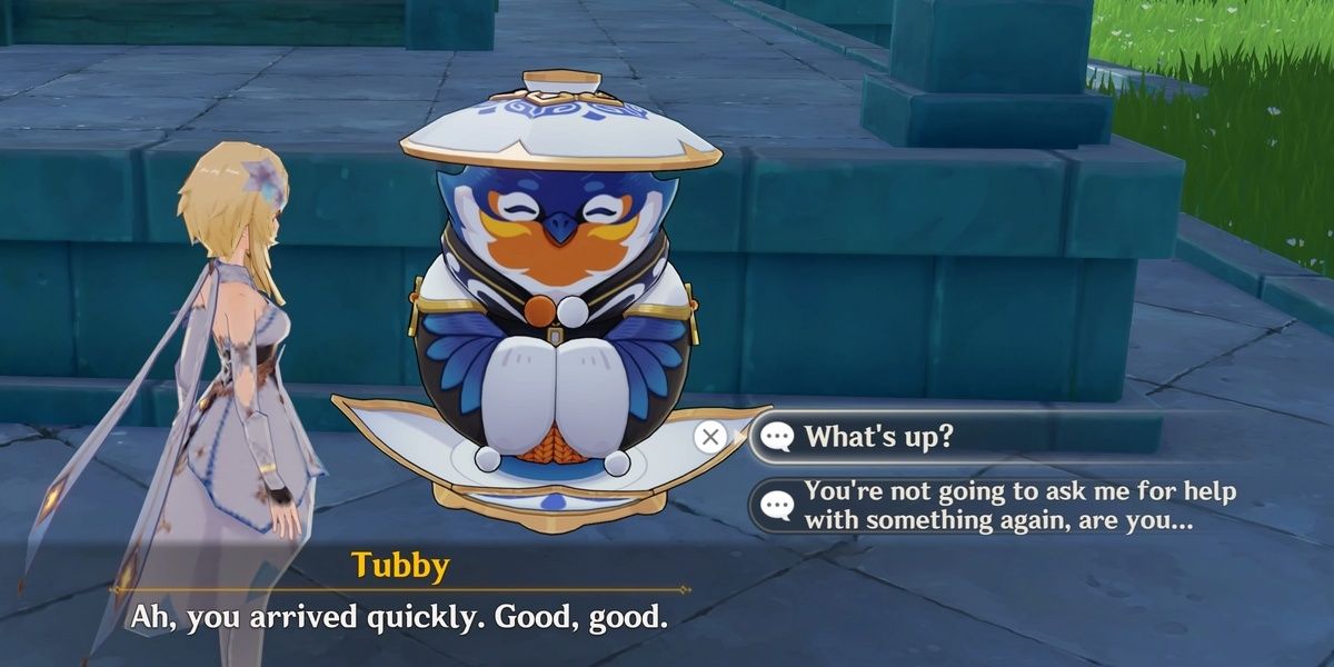 Tubby Companion Unlock Dialouge
