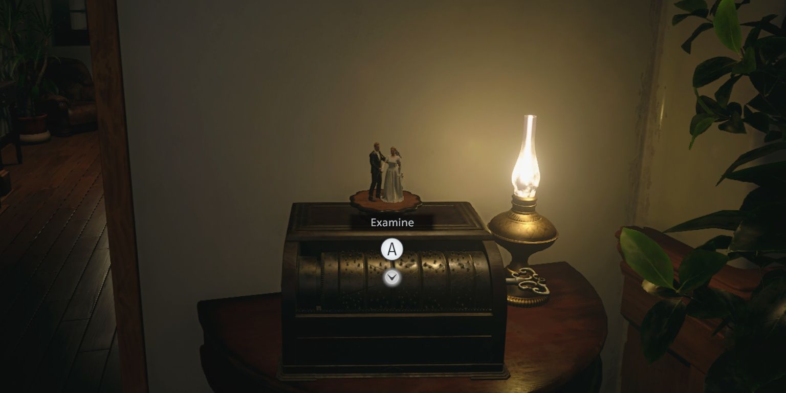 RE Village Wedding Music Box