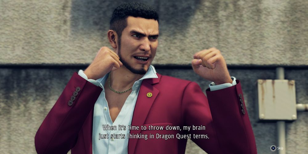 Yakuza 7 Like A Dragon Ichiban Making A Dragon Quest Reference