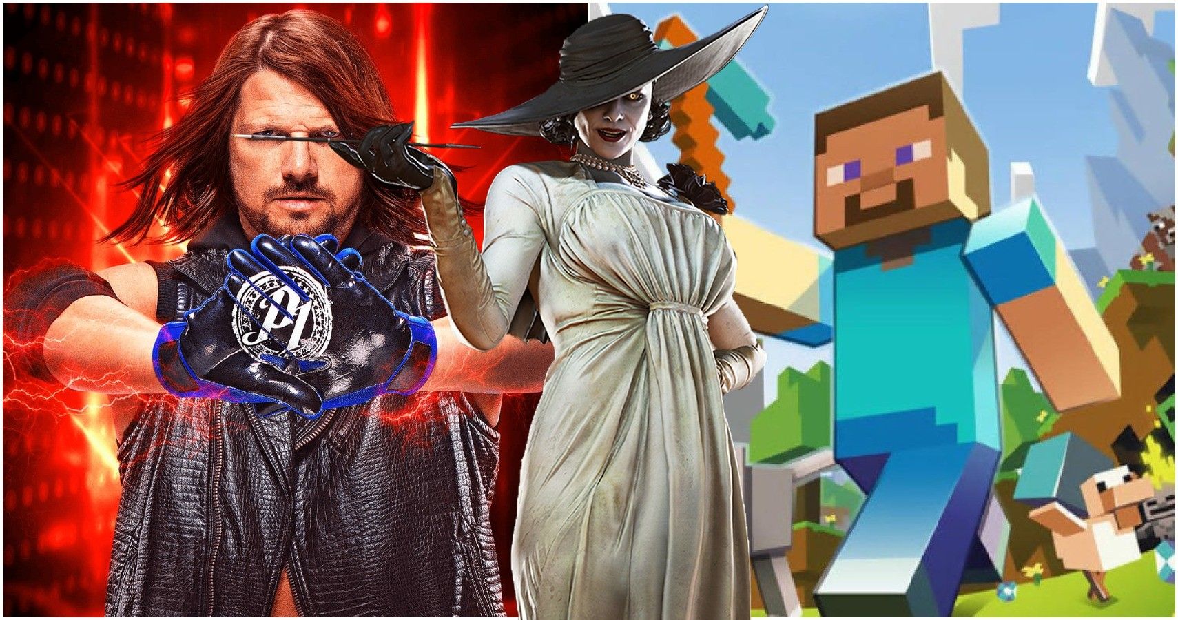 aj styles minecraft lady dimitrescu