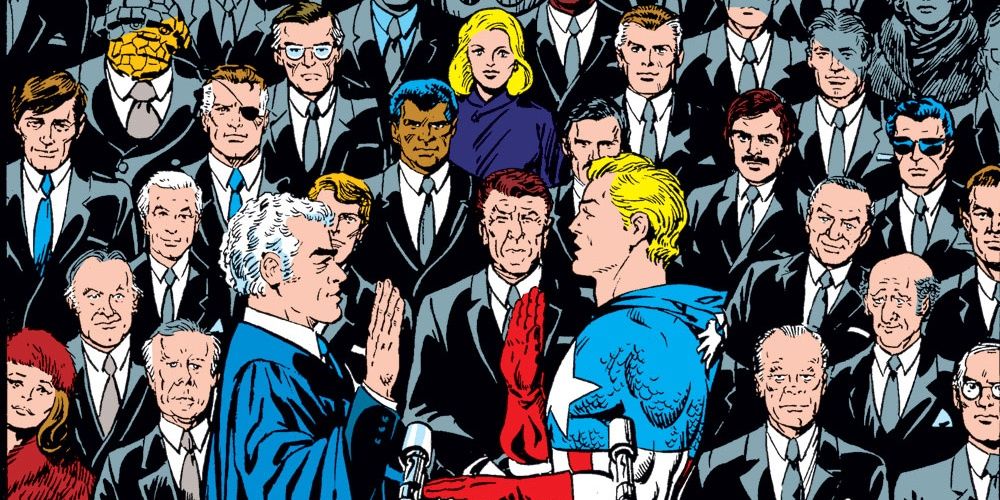 Captain American sworn as US President
