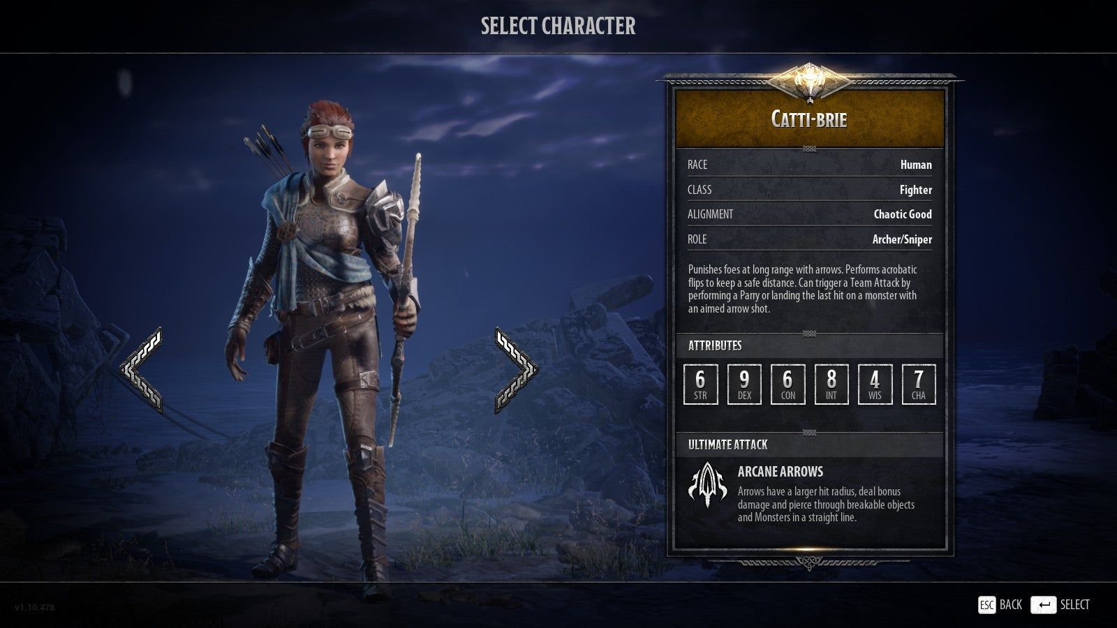 catti-brie from dark alliance