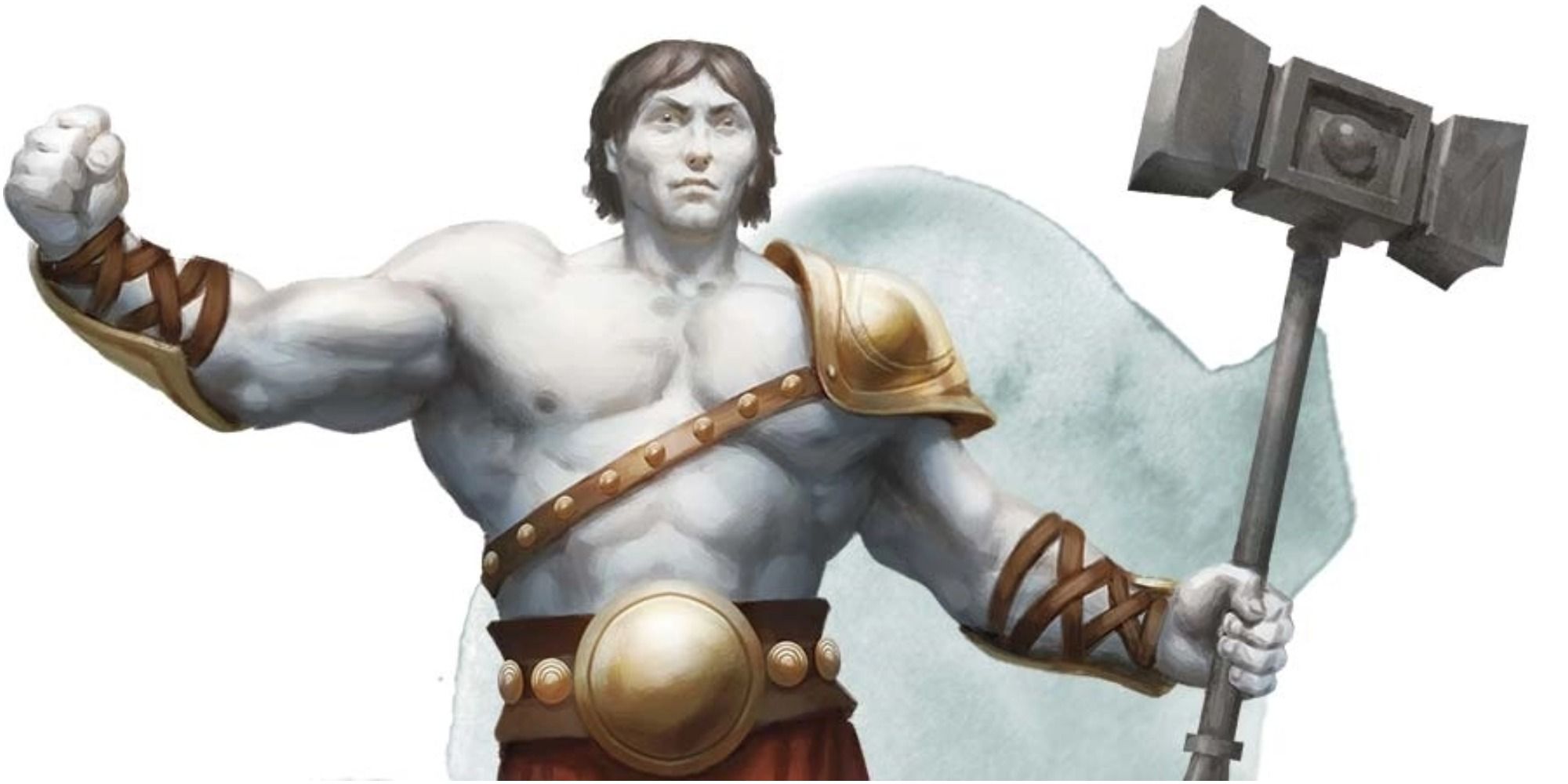 Empyrean, a Titan from Dungeon & Dragons (D&D), wielding a hammer
