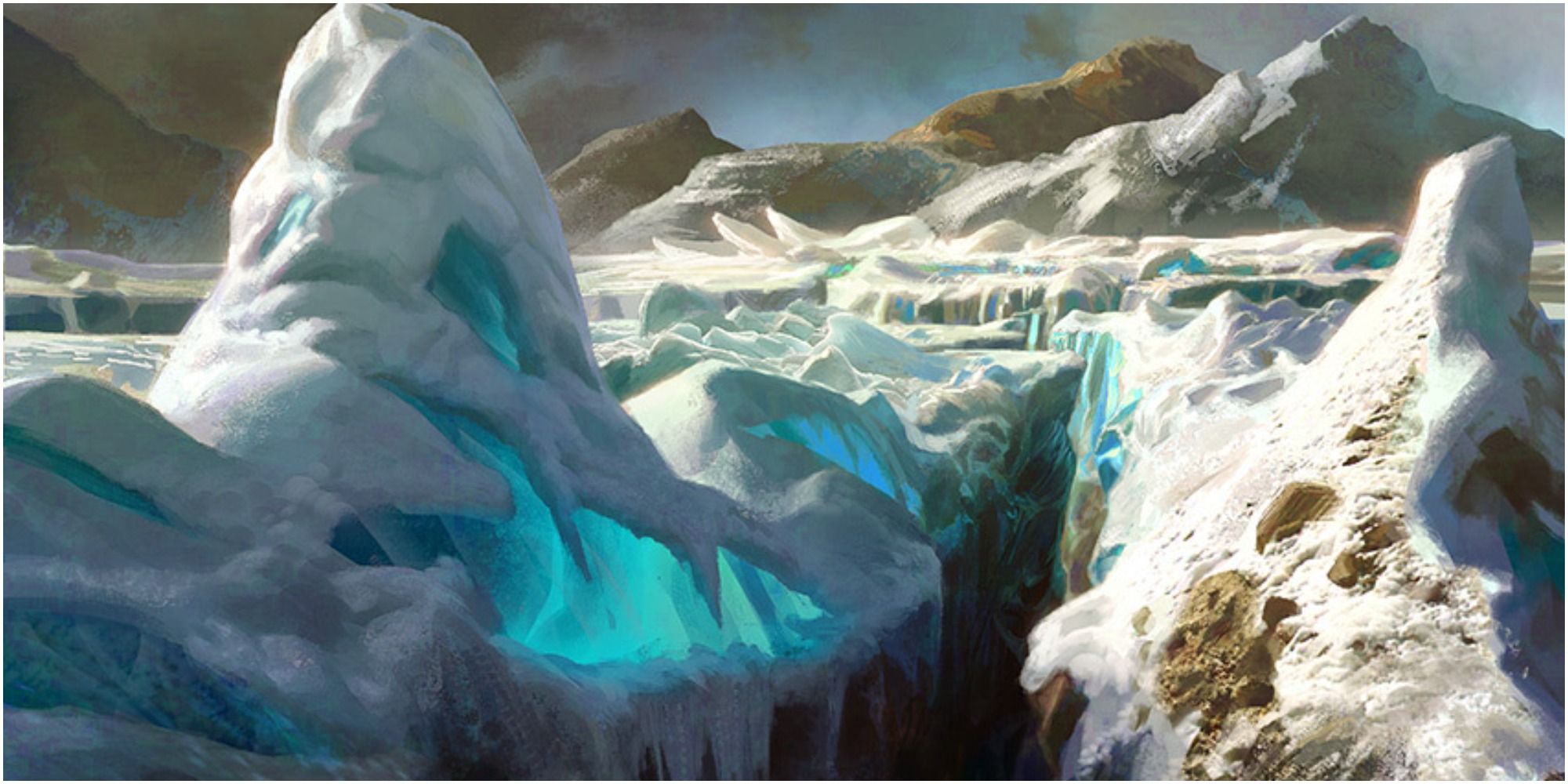 glacial chasm