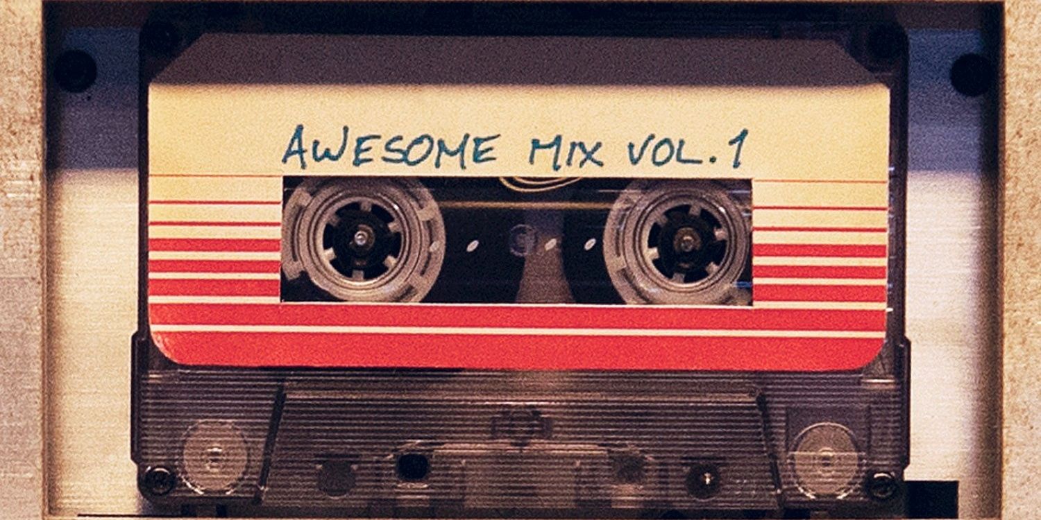 The album cover for the Guardians of the Galaxy movie soundtrack album