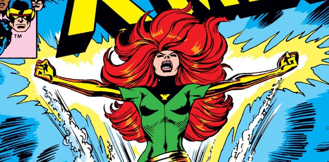 Jean Grey emerging with Phoenix Force