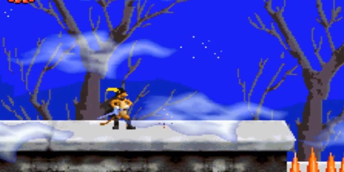 Puss'n Boots in a sidescroller.
