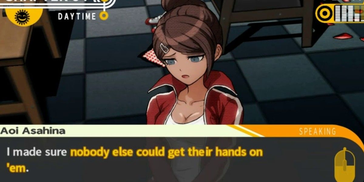 Aoi during investigation. 