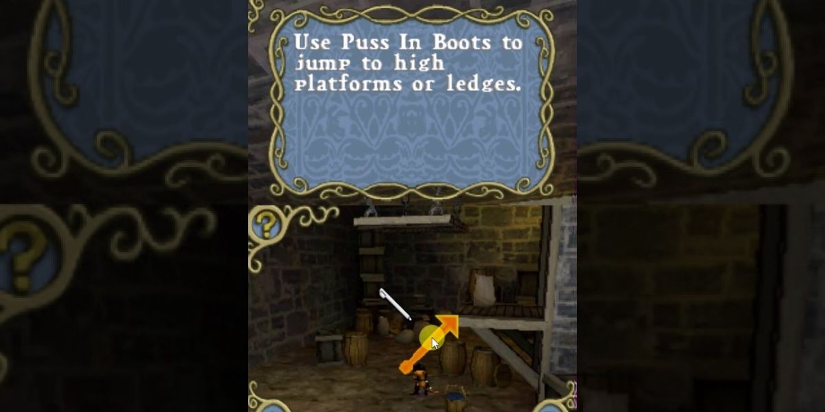 Puss in Boots control instructions.